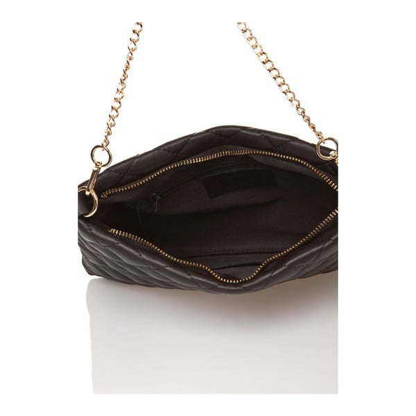 Černá kožená kabelka Edmond Louis Ines-image-3