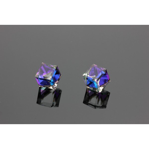 Náušnice Swarovski Elements Beatiful Helliotrop