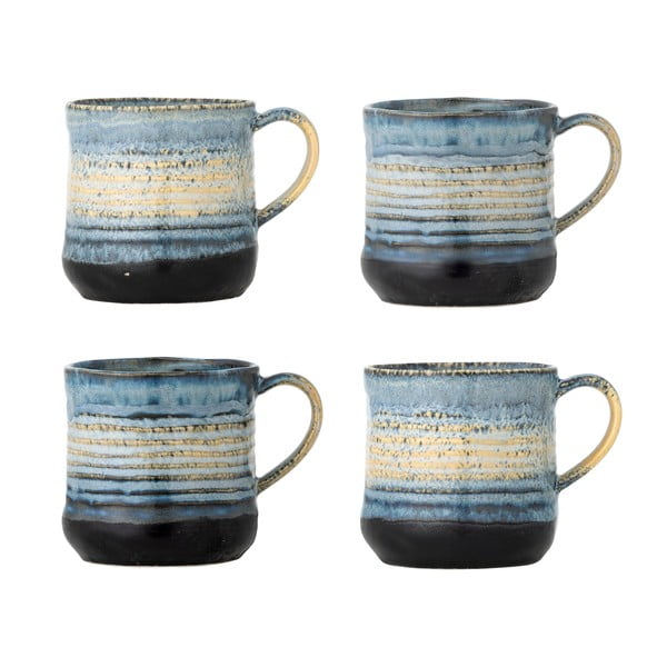 Сини глинени чаши в комплект от 4 бр. 380 ml Deana – Bloomingville