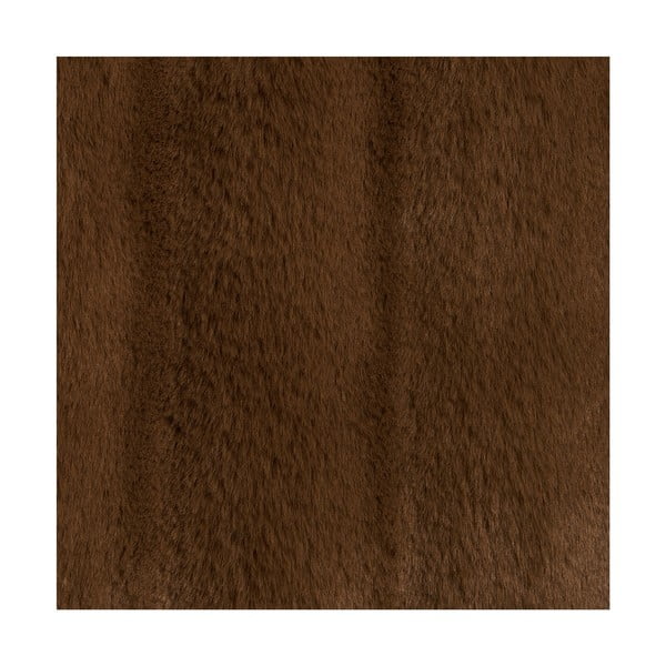 Кафяво одеяло от изкуствена кожа 130x180 cm Galena – House Nordic-image-2