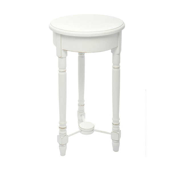 Dřevěný stolek Paulownia White, 60x35 cm