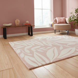 Светлорозов килим 120x170 cm Sorral Leaves  – Catherine Lansfield