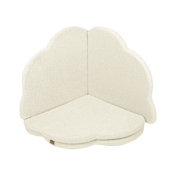 Кремаво детско килимче за игра 160x160 cm – Meowbaby-image-1