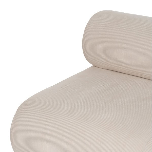 Кремаво кресло от рипсено кадифе – Ixia-image-4