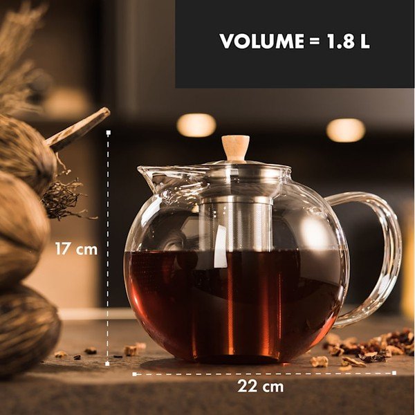 Стъклен чайник , 1,8 л Sencha - Klarstein-image-1