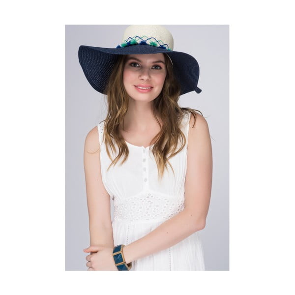 Tmavě modrý letní klobouk z čisté bavlny NW Summer Party