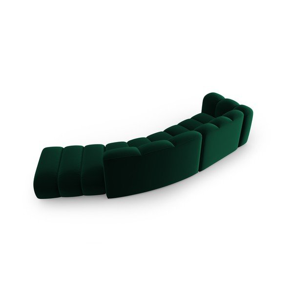 Тъмнозелен ъглов диван (ляв ъгъл) Lupine – Micadoni Home-image-2