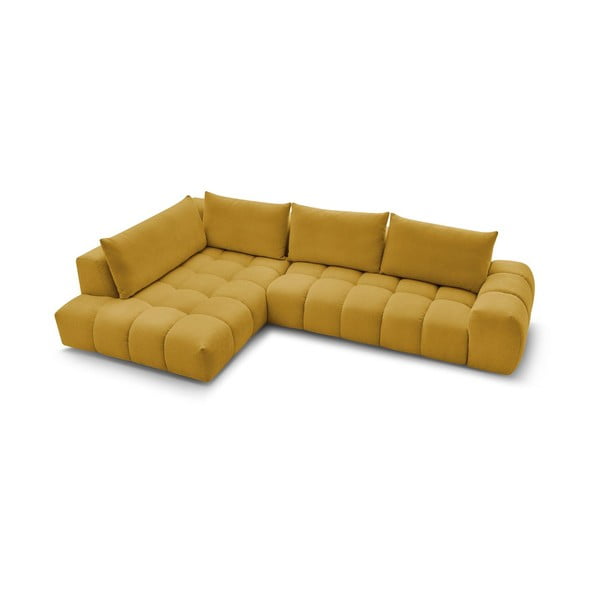 Ъглов диван в цвят жълта охра (ляв ъгъл) Everest – Bobochic Paris-image-4