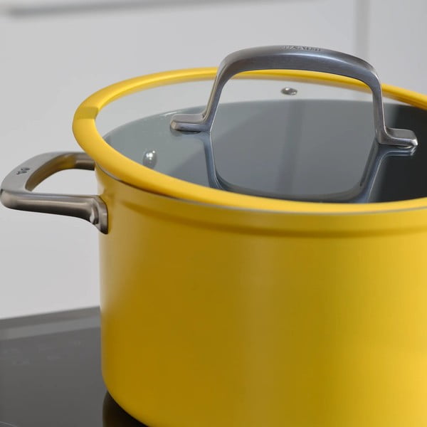 Гърне с капак/с керамично покритие подходящо за индукционен котлон 5,5 l Meda 3.0 – FABINI-image-1