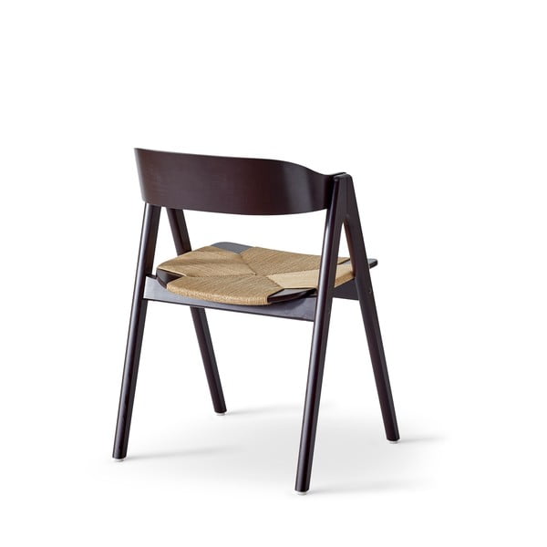 Трапезен стол от черна букова дървесина с ратанова седалка Findahl от Hammel Mette - Hammel Furniture-image-3