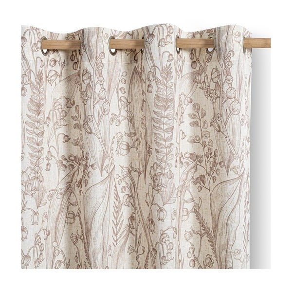 Бежово/светлокафяво перде 135x250 cm Selvetia – Restilo