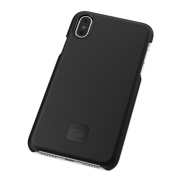 Черен капак за телефон за iPhone X и XS Slim - Happy Plugs