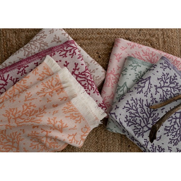 Розово каре с памук Лято , 140 x 180 cm Coral - Euromant-image-3