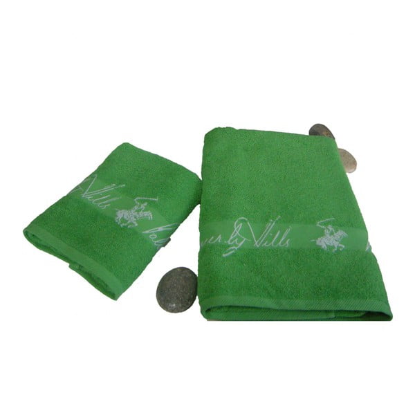 Sada 2 zelených ručníků BHPC