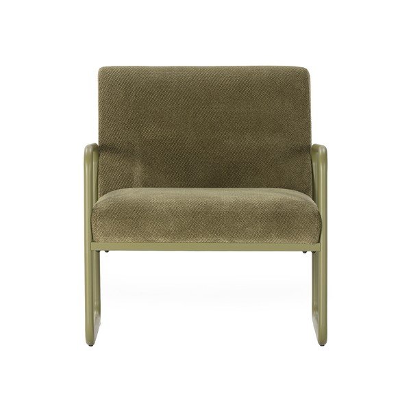 Зелено шенилово кресло Vince – MOME-image-2