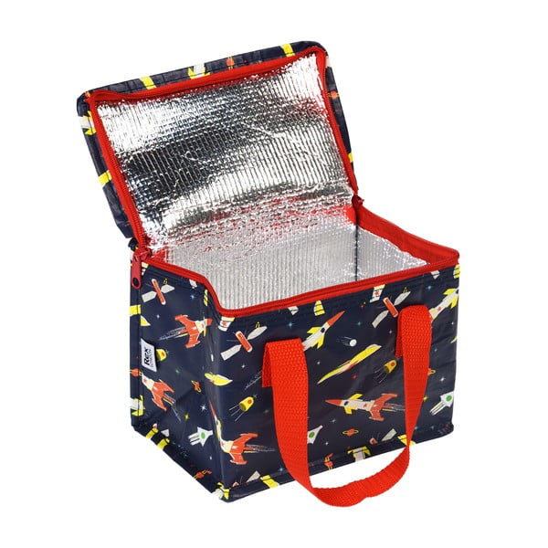 Тъмносиня охлаждаща чанта Space Age Rocket – Rex London-image-2