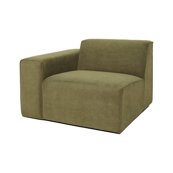 Модул за диван от зелен велур (ляв ъгъл) Sting - Scandic-image-2