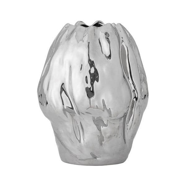 Глинена ваза в сребрист цвят (височина 29 cm) Bobby – Bloomingville-image-3