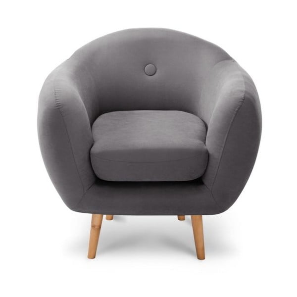 Tmavě šedé křeslo Scandi by Stella Cadente Maison