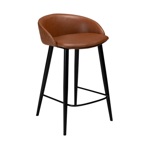 Кафяв бар стол в цвят коняк 80 см Dual - DAN-FORM Denmark