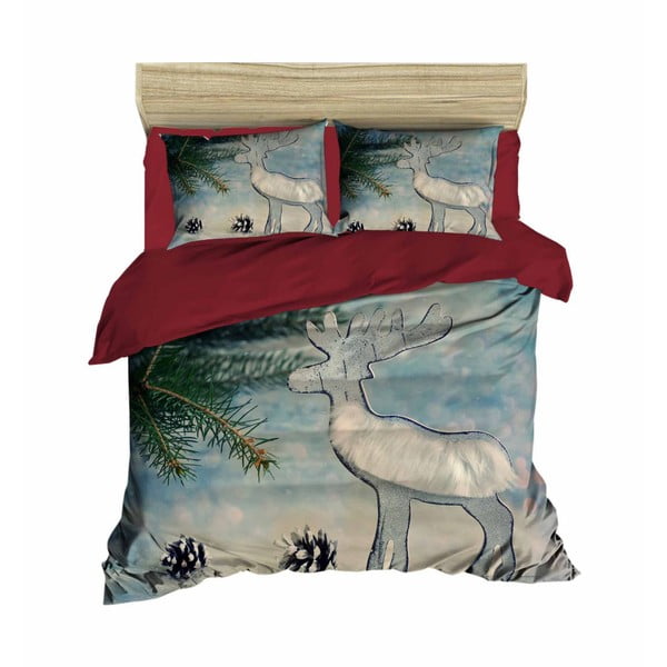 Коледно спално бельо за двойно легло с чаршаф Pablo, 200 x 220 cm - Mijolnir