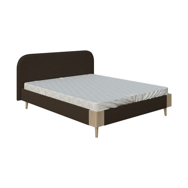 Кафяво двойно легло , 160 x 200 cm Lagom Plain Soft - ProSpánek