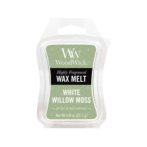 Восък за ароматерапия с аромат на върба и мъх, време на горене 8 ч. White Willow Moss - WoodWick