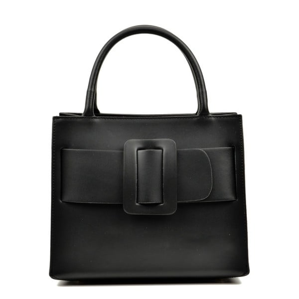 Черна кожена чанта Carol - Luisa Vannini
