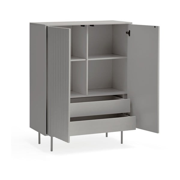 Сив висок скрин 97x130 cm Sierra – Teulat-image-4