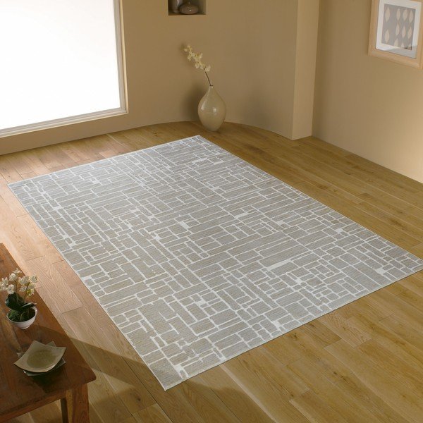 Сиво-бежов килим 200x290 cm Jaipur - Webtappeti-image-1