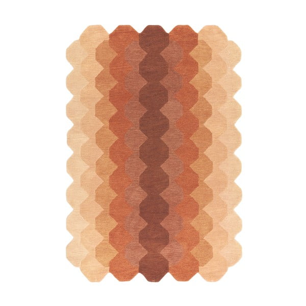 Вълнен килим в тухлен цвят 200x290 cm Hive - Asiatic Carpets