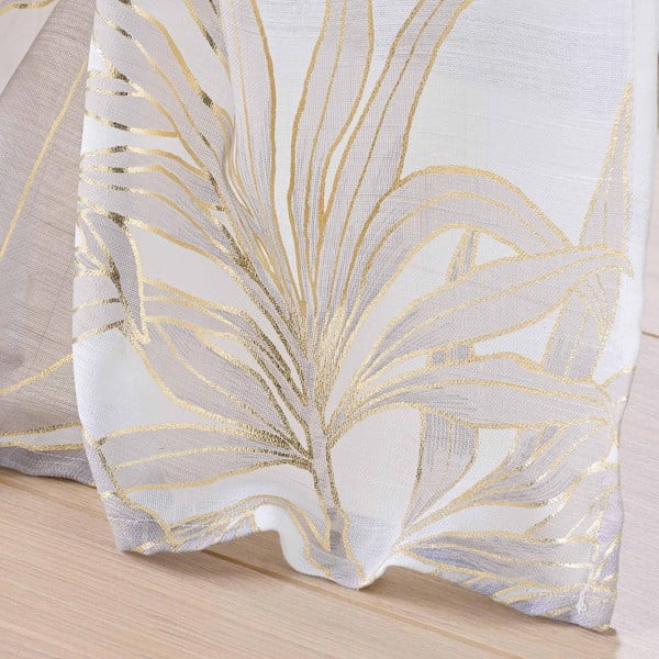 Завеса в бежов и златист цвят 135x240 cm Vayana – douceur d'intérieur-image-3