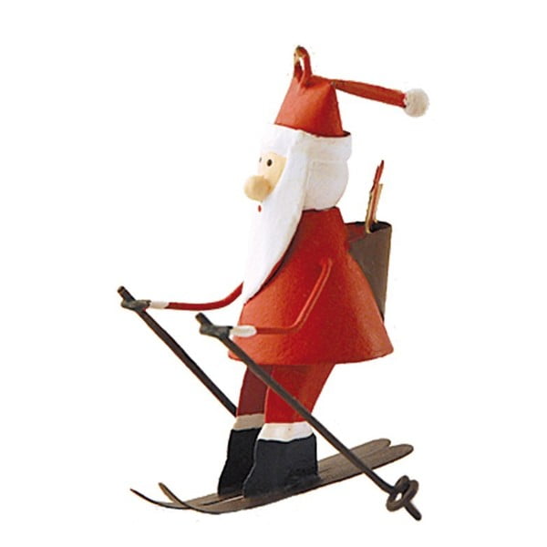 Висяща коледна украса Santa on Skiis - G-Bork