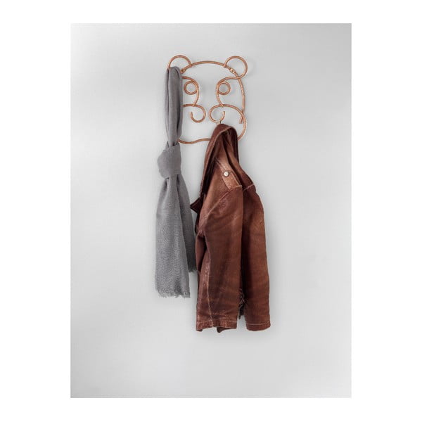 Кука за стена в меден цвят Hippo - Metaltex-image-1