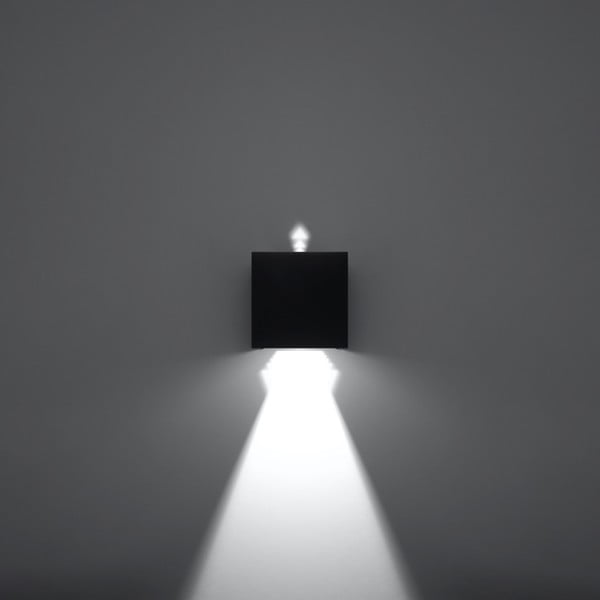 Черна LED стенна лампа Pinio – Sollux-image-4