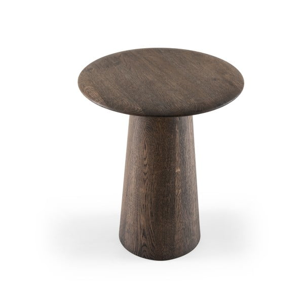 Кръгла странична масичка от масивен дъб ø 40 cm Mushroom – Gazzda-image-3