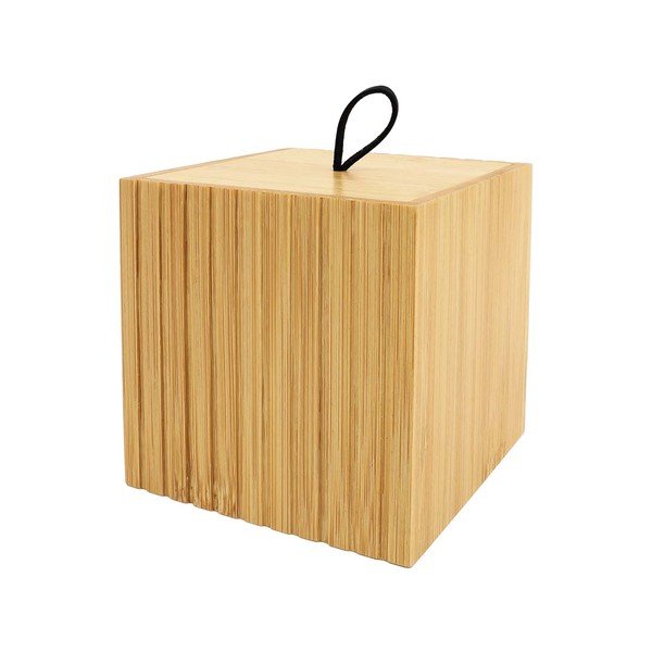 Бамбуков органайзер за баня за памучни тампони в естествен цвят Hanoi – douceur d'intérieur