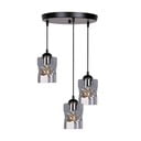 Черно висящо осветително тяло със стъклен абажур Felis - Candellux Lighting