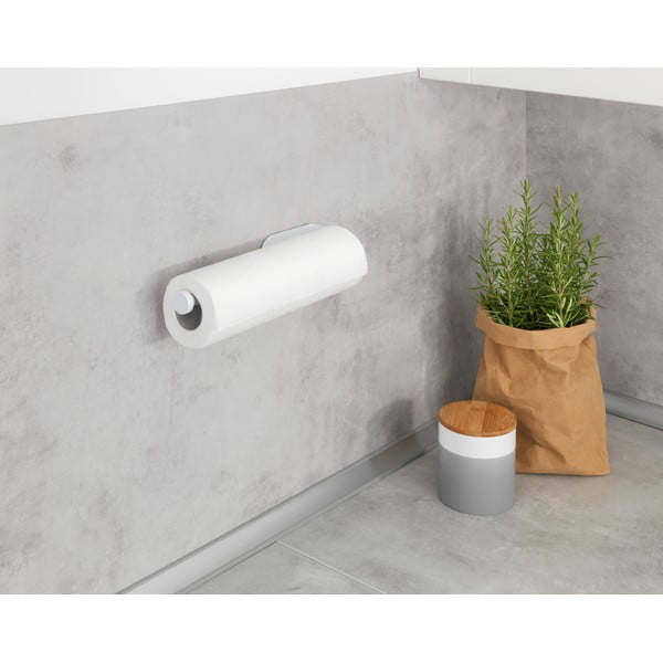 Бяла стойка за стена за кухненски кърпи Nio - Wenko-image-1