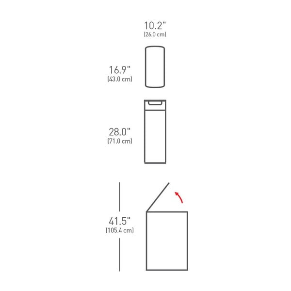 Dotykový odpadkový koš simplehuman Tight, 40 l-image-3