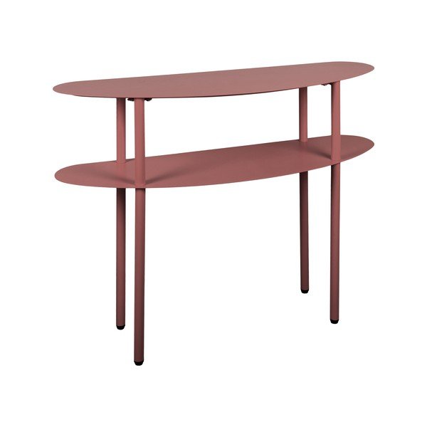 Бордо метална конзолна маса 28x90 cm Riqueza – Leitmotiv