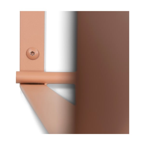 Метална стенна закачалка в цвят сьомга с рафт 100 cm Rex – Spinder Design-image-4