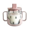 Розова бебешка чаша Grow With Your Cup Grow with Your Cup - Design Letters