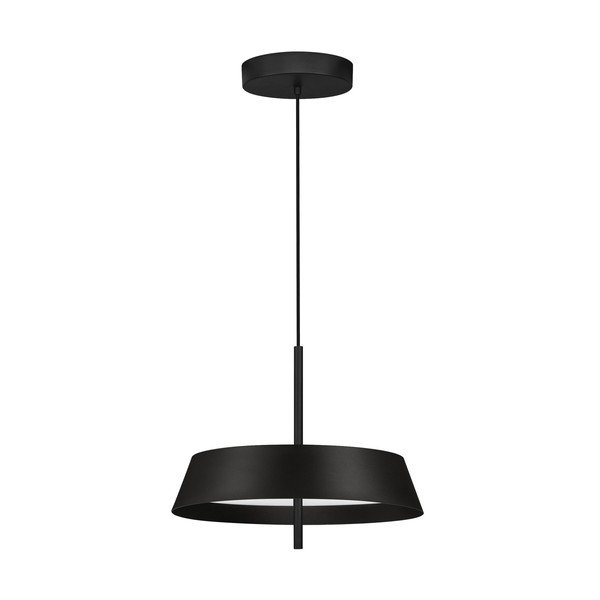 Матово черно алуминиево LED затъмняващо се висящо осветително тяло ø 45 cm Velio – Nova Luce