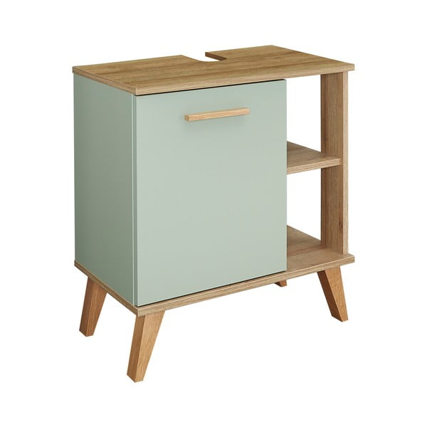 Зелен шкаф под умивалника от дъб 60x65 cm Set 963 - Pelipal-image-2