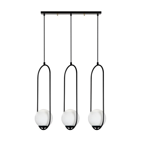 Черно висящо осветително тяло, височина 146 cm Arch - Squid Lighting-image-2