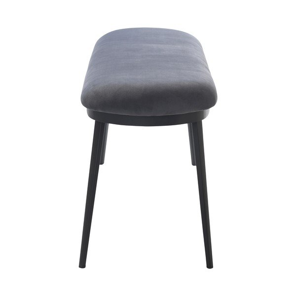 Сива кадифена пейка Gain – Unique Furniture-image-3