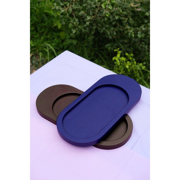 Дървен  декоративен поднос 15x32 cm Tenu – noo.ma-image-1