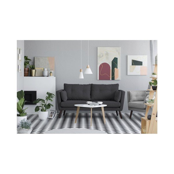 Tmavě šedá 3místná pohovka Mazzini Sofas Elena-image-2