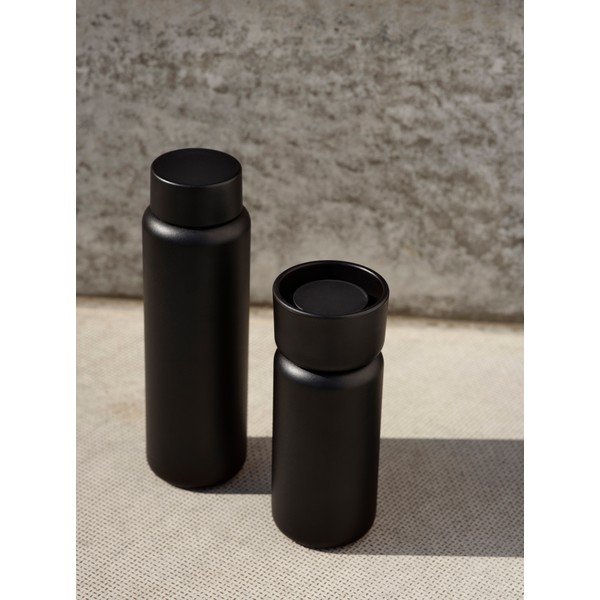 Черна термочаша от неръждаема стомана 400 ml Singles – Zone-image-1